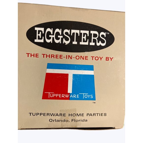 Tupperware Eggsters 3-In-1 Toy Set Pudgy Pup Lumpy Lion Bulgy Bear Characters - Picture 2 of 16